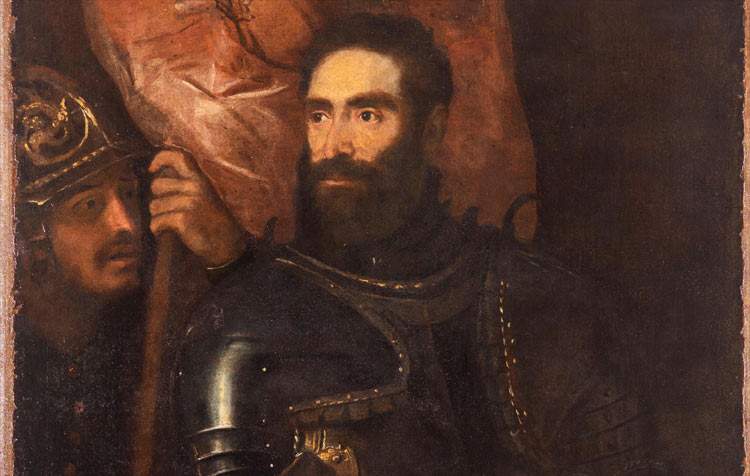 Naples, Titian's portrait of Pier Luigi Farnese in armor restored 