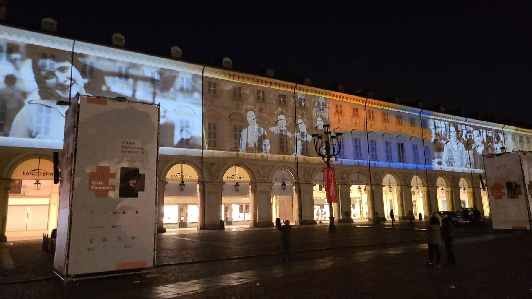 Torino Città Dinamica: l'histoire et l'art de la ville projetés sur la Piazza San Carlo