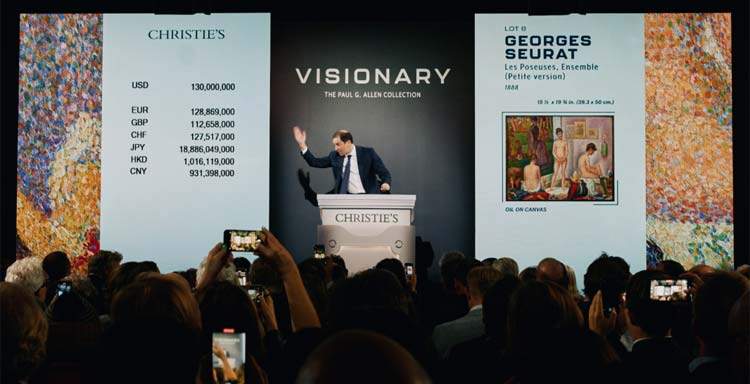 La vente aux enchères de la collection Allen s'élève à 1,5 milliard de dollars: la plus riche jamais réalisée