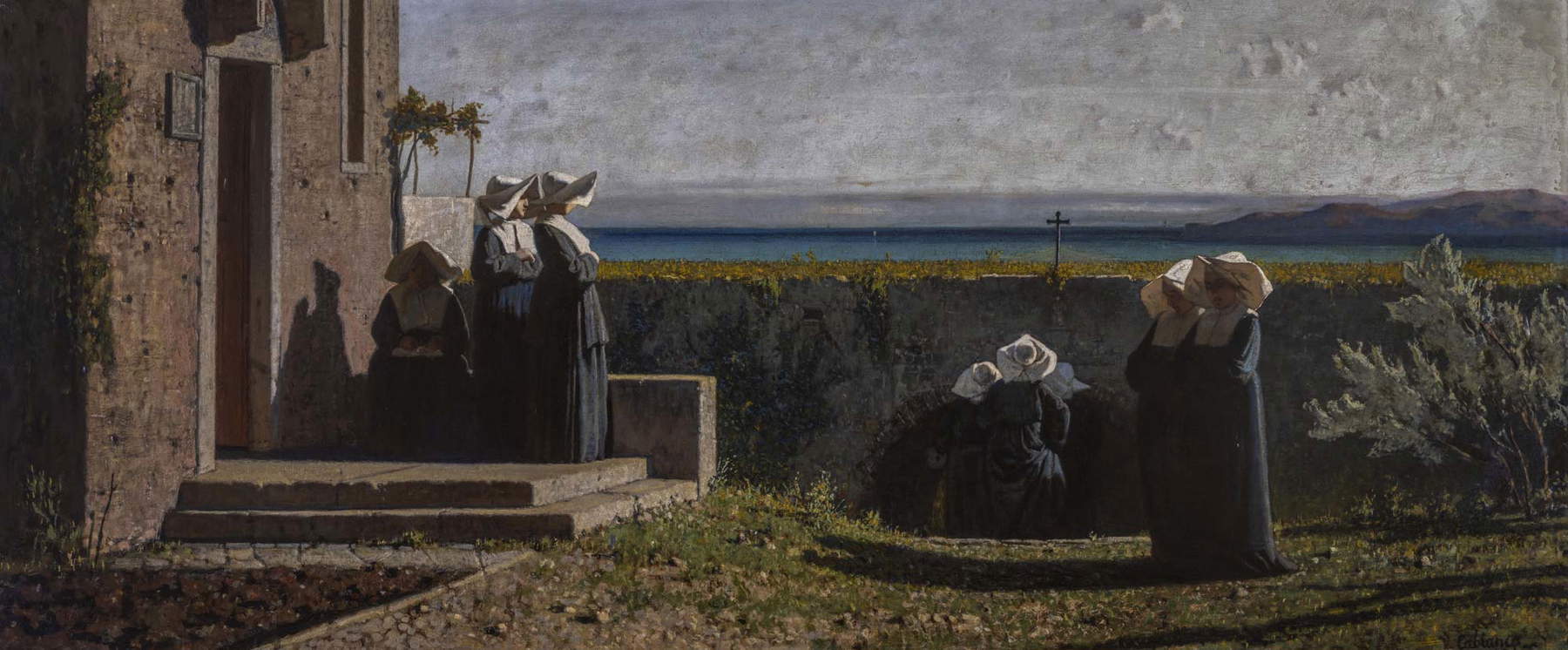 Vincenzo Cabianca, Il Mattino (1861; olio su tela, 132x56 cm; Collezione privata)
