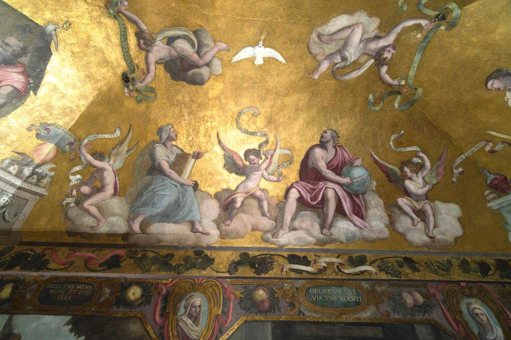 Portinari Salviati Palace, Salviati Chapel, The vault (detail). Alessandro Allori and aides; 1579-1580