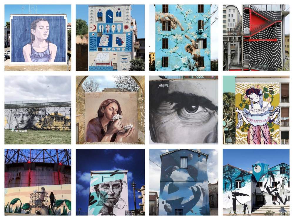 À Rome, un collectif de treize artistes de rue internationaux. Les peintures murales deviendront des œuvres sur toile 
