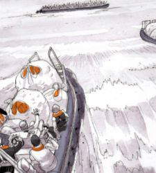 An exhibition of graphic journalism on the topic of migrants at Palazzo Blu 