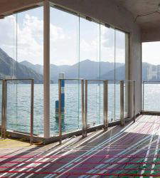 En el lago de Iseo, la nueva intervención de Stefano Arienti dibuja con la luz 