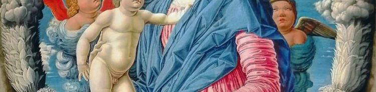 El Misterio de la Virgen con el Niño de Bartolomeo Caporali, una pieza de la cultura Mantegna en Umbría