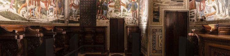 Die Kapelle der Heiligen Drei K&ouml;nige im Palazzo Medici Riccardi in Florenz, ein Meisterwerk von Benozzo Gozzoli