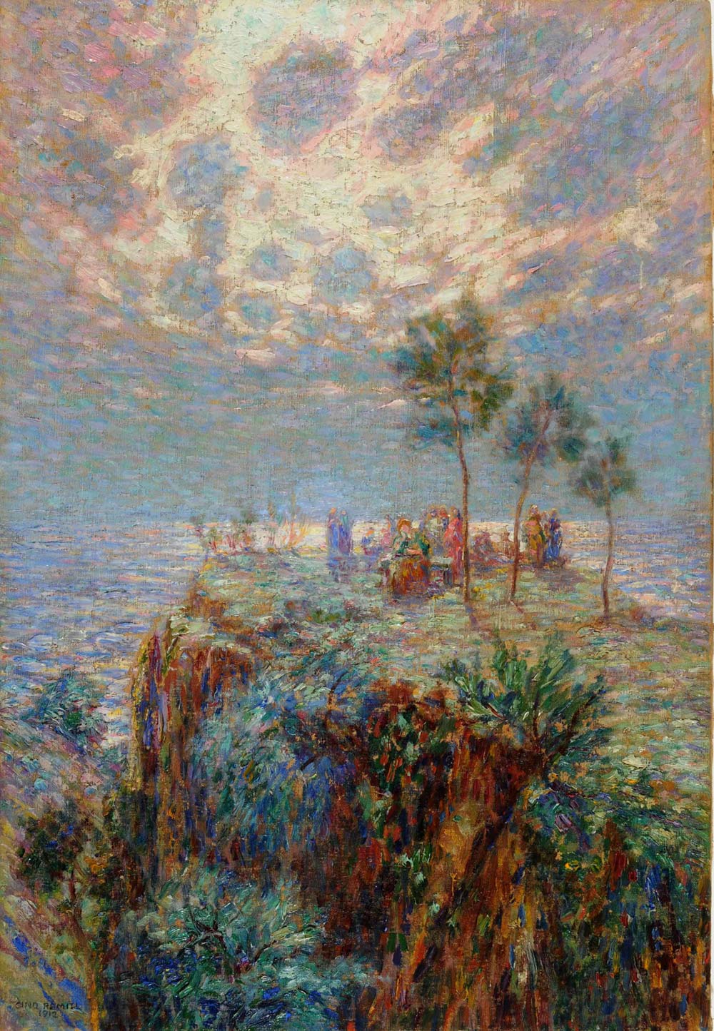 Gino Romiti, Kontemplation (1912; Öl auf Leinwand, 78 x 53 cm; Privatsammlung) Gino Romiti, Kontemplation (1912; Öl auf Leinwand, 78 x 53 cm; Privatsammlung)