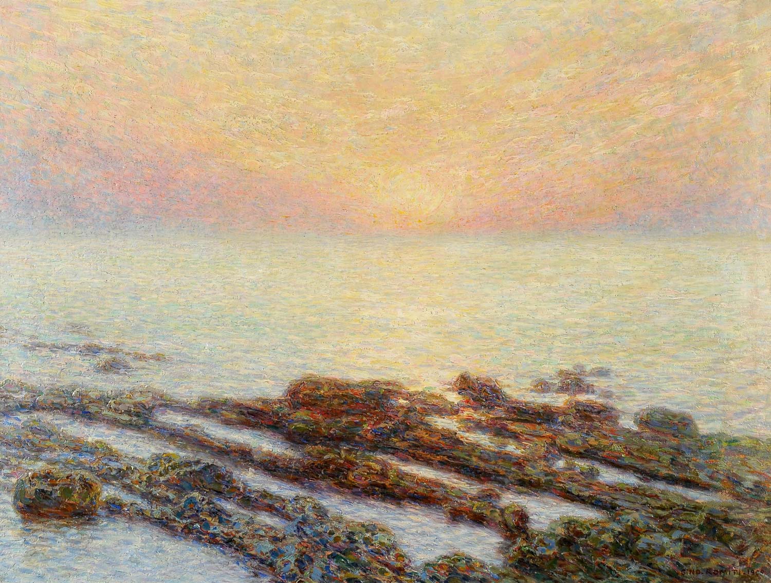 Gino Romiti, Marina (1909; Öl auf Leinwand, 60 x 80 cm; Privatsammlung). Mit freundlicher Genehmigung der Galleria Le Stanze, Livorno Gino Romiti, Marina (1909; Öl auf Leinwand, 60 x 80 cm; Privatsammlung). Mit freundlicher Genehmigung der Galleria Le Stanze, Livorno