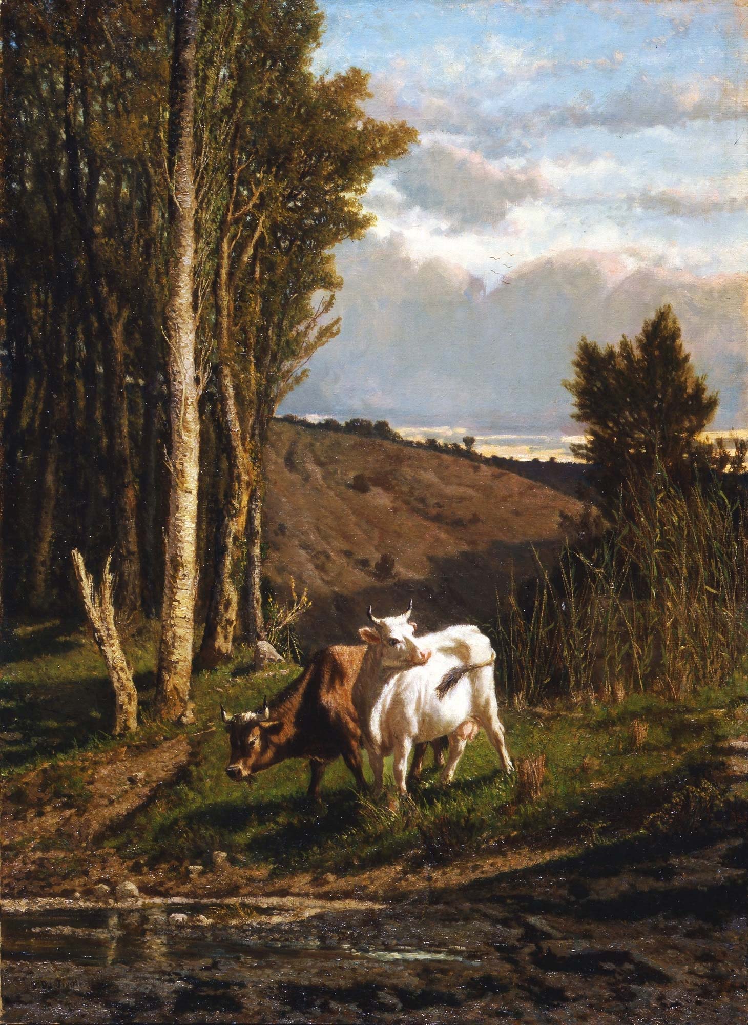 Serafino De Tivoli, Un pasto también llamado (1859; óleo sobre lienzo, 102 x 73 cm; Florencia, Galleria d'Arte Moderna di Palazzo Pitti - Galería de los Uffizi) Serafino De Tivoli, Un pasto también llamado (1859; óleo sobre lienzo, 102 x 73 cm; Florencia, Galleria d'Arte Moderna di Palazzo Pitti - Galería de los Uffizi)