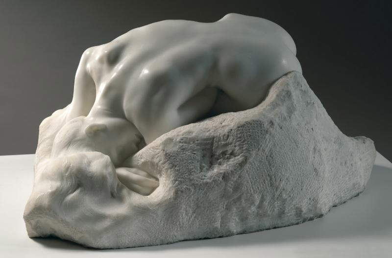 Auguste Rodin, Danaide (1889 – 1892; marmo, 36 x 71 x 53 cm; Parigi, Musée Rodin) Auguste Rodin, Danaide (1889 – 1892; marmo, 36 x 71 x 53 cm; Parigi, Musée Rodin)