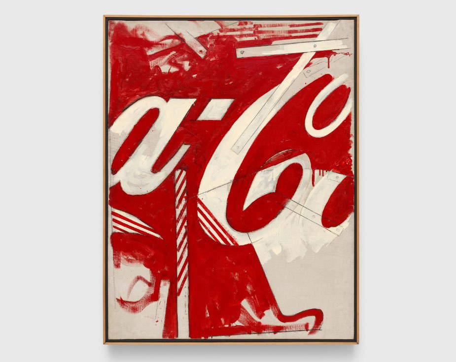 Mario Schifano, Landschaftselement (1965; Emaille und Graphit auf Leinwand, 116 x 89 cm) Mario Schifano, Landschaftselement (1965; Emaille und Graphit auf Leinwand, 116 x 89 cm)