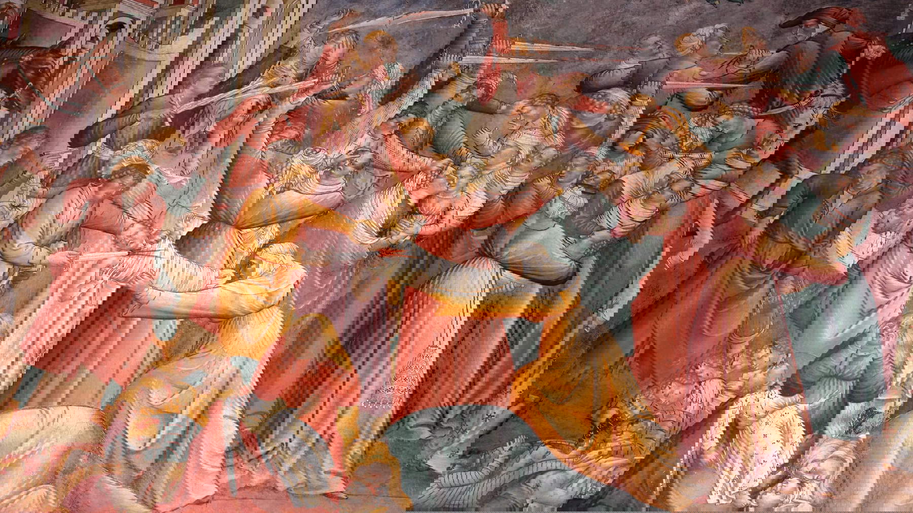 Cenni di Francesco, Strage degli Innocenti (1410 circa; affresco; Volterra, Cappella della Croce di Giorno)