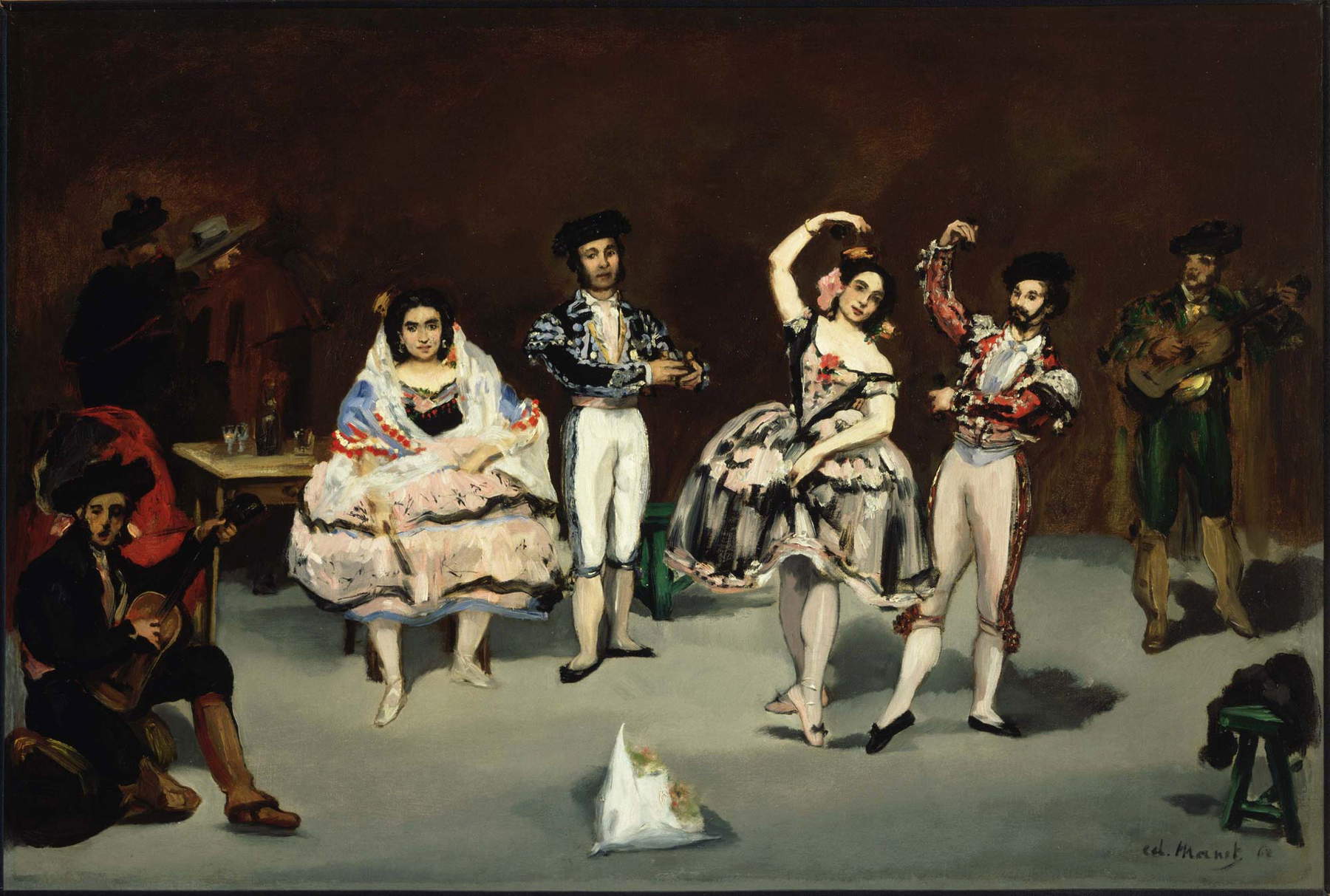 Édouard Manet, Balletto spagnolo (1862; olio su tela, 90,5 x 61 cm; Washington, The Phillips Collection) Édouard Manet, Balletto spagnolo (1862; olio su tela, 90,5 x 61 cm; Washington, The Phillips Collection)