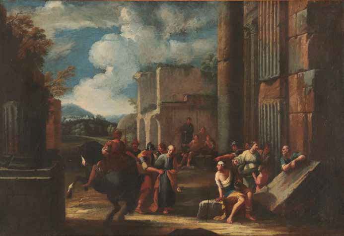 Giovanni Paolo Panini, Cattura di San Pietro (olio su tela, 43,5 x 63,5 cm) Giovanni Paolo Panini, Cattura di San Pietro (olio su tela, 43,5 x 63,5 cm)