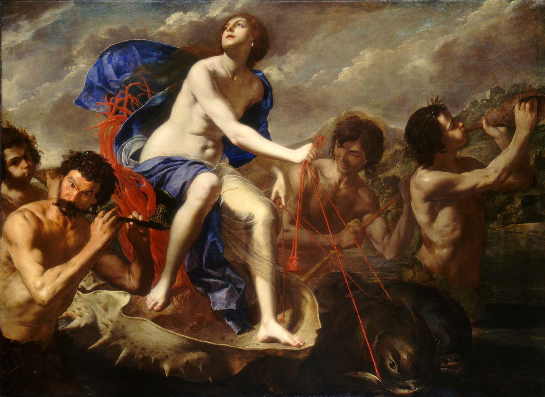 Artemisia Gentileschi e Bernardo Cavallino, Trionfo di Galatea (1650 circa; plio su tela, 152 &times; 205 cm; Washington, DC, National Gallery)  of Art