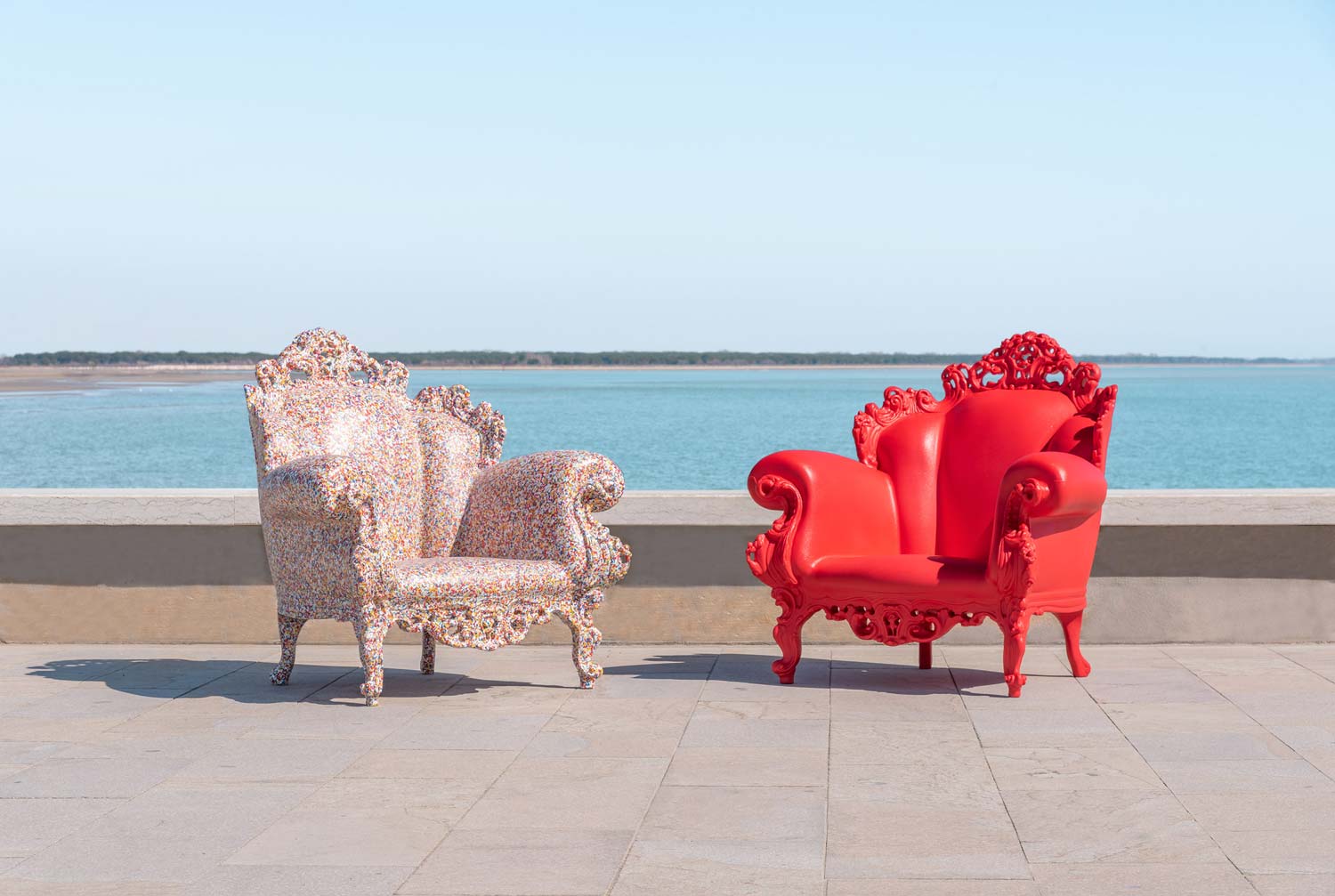 Due Proust outdoor. Foto: Magis Due Proust outdoor. Foto: Magis