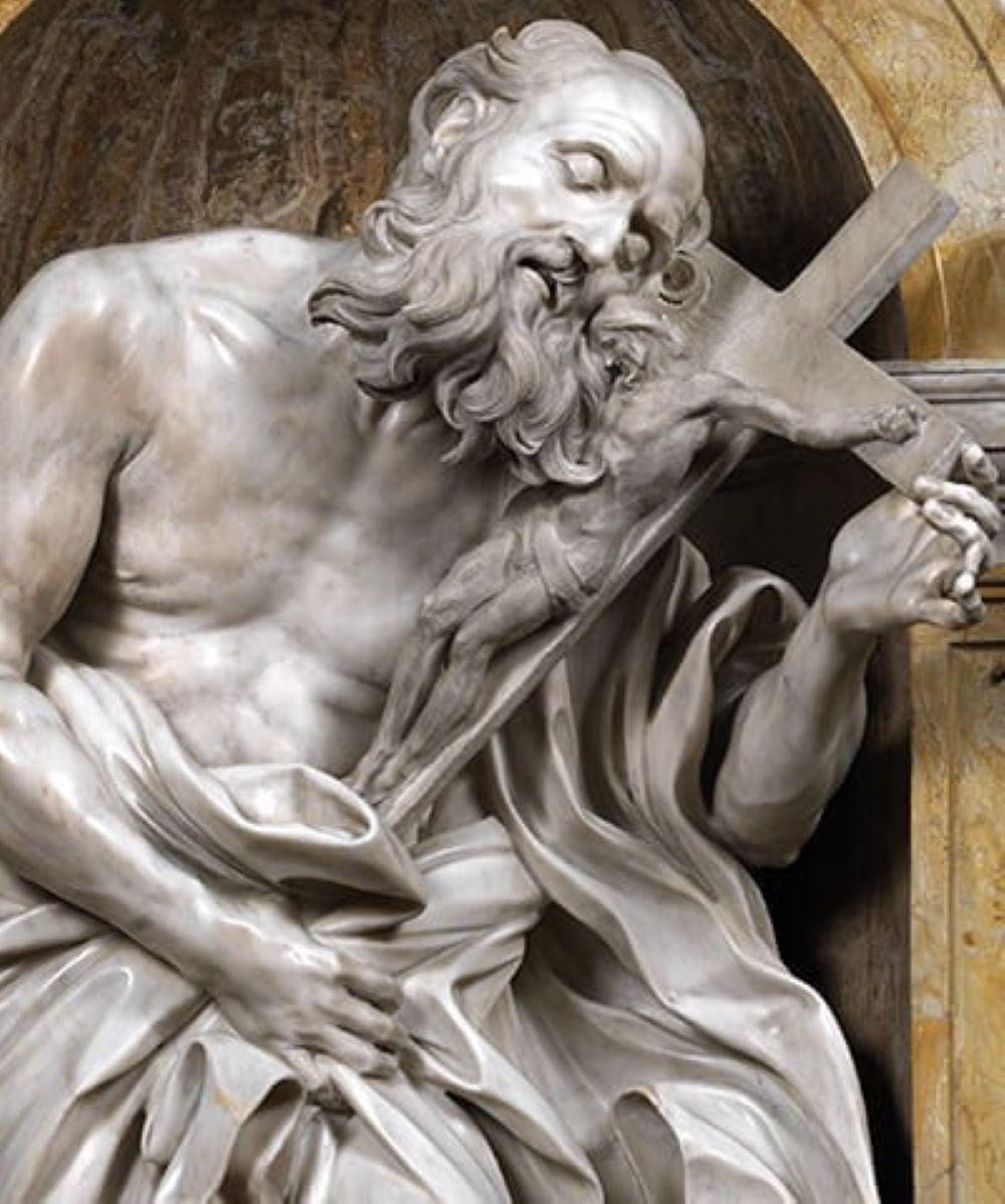 Gian Lorenzo Bernini, San Girolamo (1661-1663; marmo; Siena, Duomo) Gian Lorenzo Bernini, San Girolamo (1661-1663; marmo; Siena, Duomo)