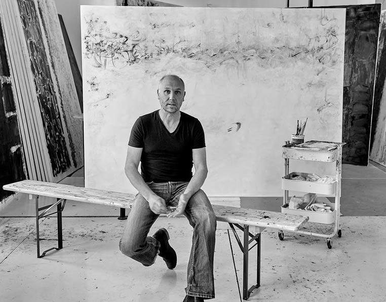 Thomas Sch&uuml;pping en su estudio