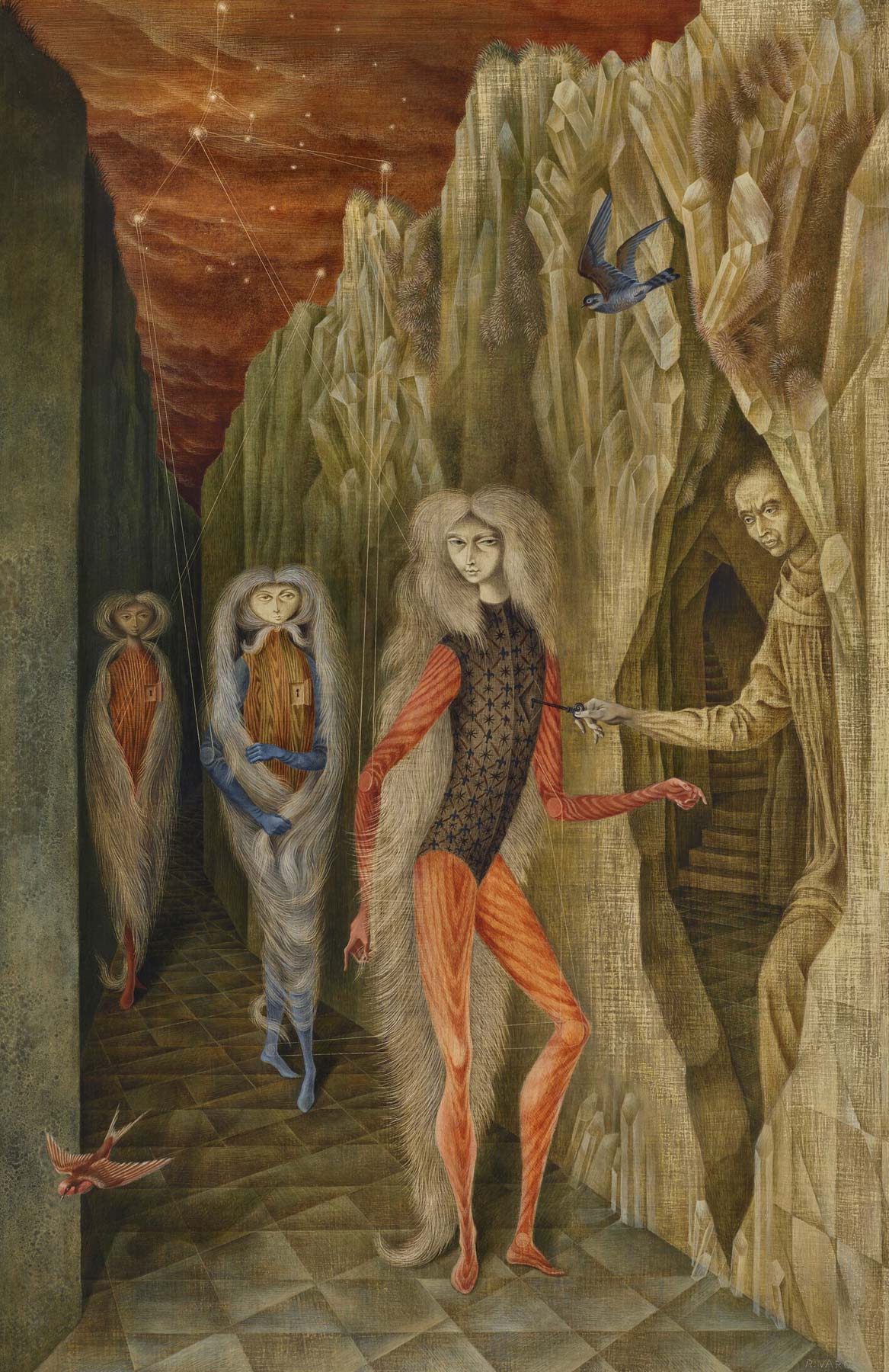Leonora Carrington, Quería ser pájaro (1960; olio su tela, 120 x 90,2 cm) Leonora Carrington, Quería ser pájaro (1960; olio su tela, 120 x 90,2 cm)