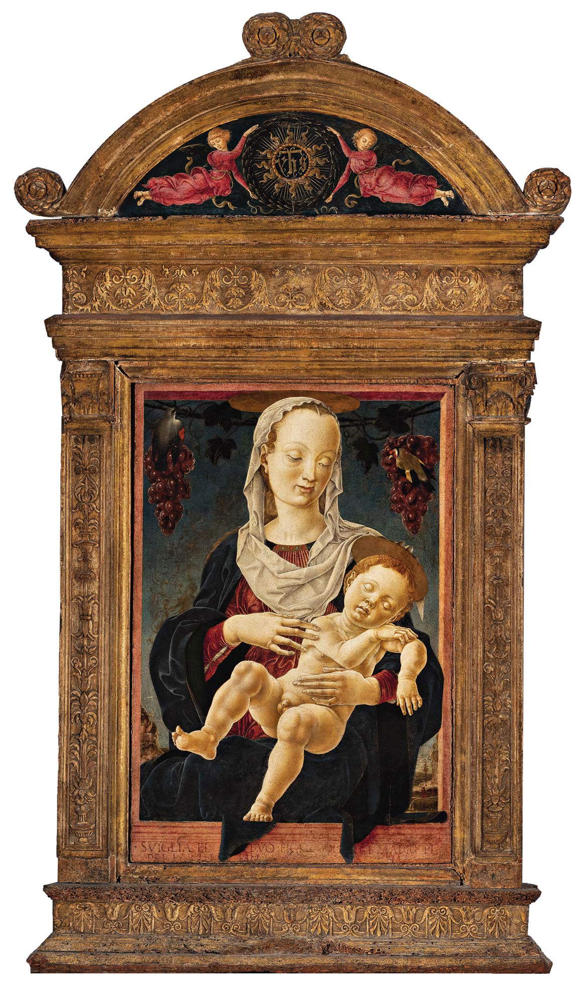 Cosmè Tura, Madone du Zodiaque (vers 1470-75 ; tempera et huile sur panneau, 22,3 x 13,8 cm ; Rome, Galleria Colonna) Cosmè Tura, Madone du Zodiaque (vers 1470-75 ; tempera et huile sur panneau, 22,3 x 13,8 cm ; Rome, Galleria Colonna)