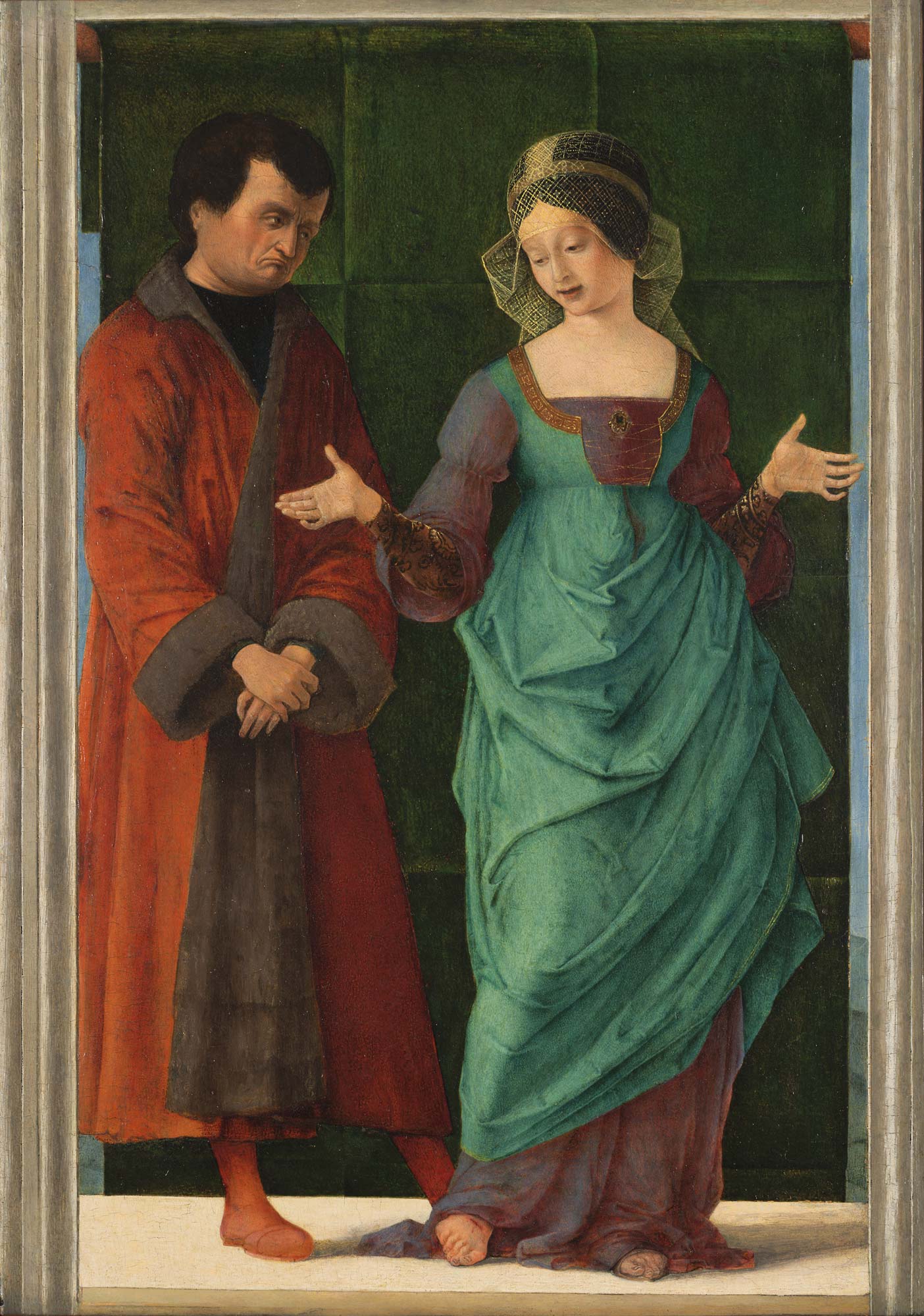 Ercole de' Roberti, Portia et Brutus (vers 1490-93 ; tempera sur panneau, 48,7 x 34,3 cm ; Fort Worth, Kimbell Art Museum) Ercole de' Roberti, Portia et Brutus (vers 1490-93 ; tempera sur panneau, 48,7 x 34,3 cm ; Fort Worth, Kimbell Art Museum)