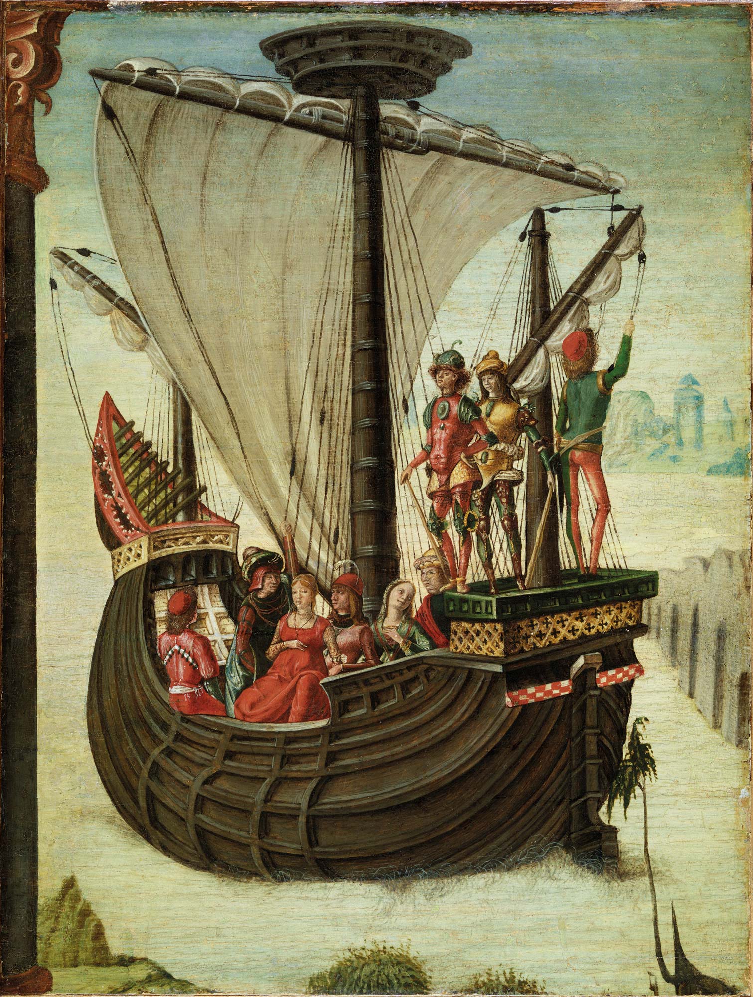 Lorenzo Costa, Vol des Argonautes de Colchide (vers 1483 ; tempera et huile sur panneau, 35 x 26,5 cm ; Madrid, Museo Nacional Thyssen-Bornemisza) © Museo Nacional Thyssen-Bornemisza Lorenzo Costa, Vol des Argonautes de Colchide (vers 1483 ; tempera et huile sur panneau, 35 x 26,5 cm ; Madrid, Museo Nacional Thyssen-Bornemisza) © Museo Nacional Thyssen-Bornemisza