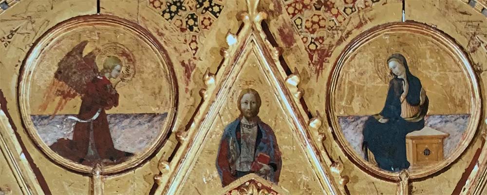 Maestro dell'Osservanza, Pala dell'Osservanza, Detail (1436; Tempera auf Tafel; Siena, Basilica dell'Osservanza)