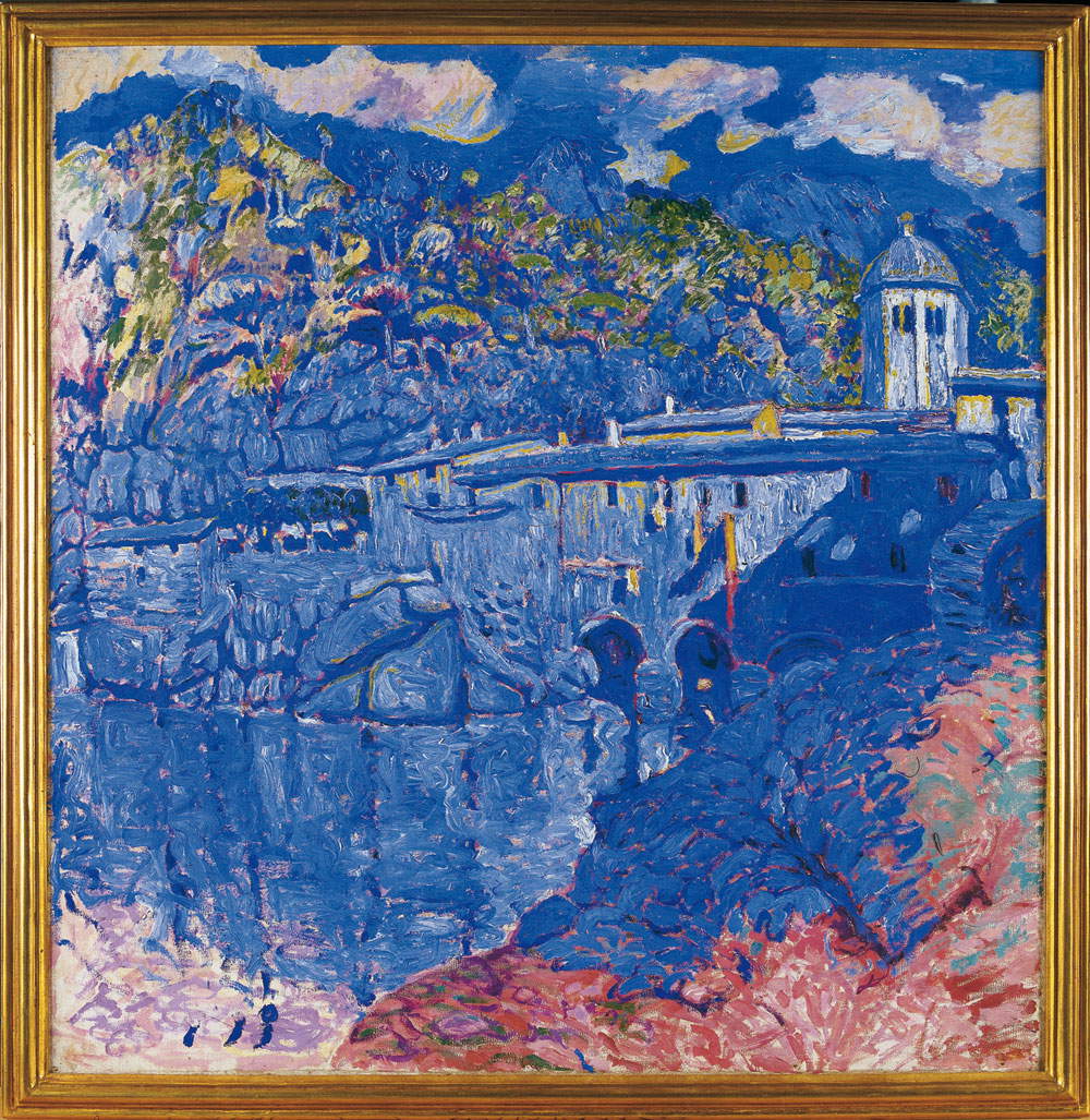 Rubaldo Merello, Ulivi a San Fruttuoso (Olio su tela, 71 x 81 cm; Genova, Galleria d'Arte Moderna)