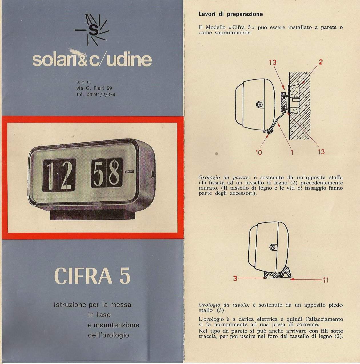 L'orologio elettromeccanico Cifra 5: la rivoluzione della Solari