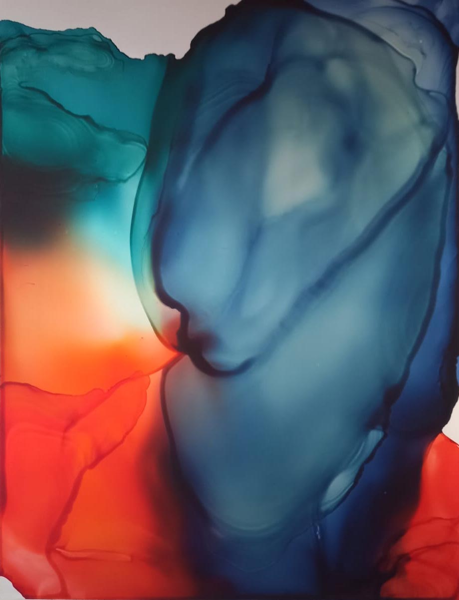 Maurizio Faleni, Osmosis 8/21 (técnica mixta sobre aluminio, 103 x 79 cm) Maurizio Faleni, Osmosis 8/21 (técnica mixta sobre aluminio, 103 x 79 cm)
