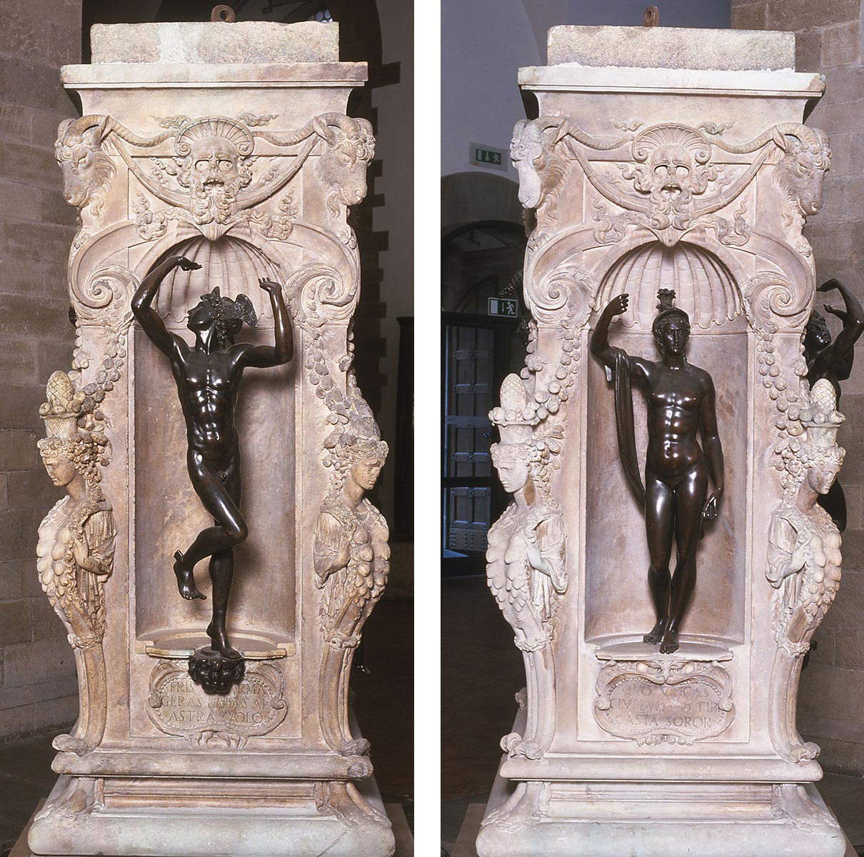 Estatuas de Mercurio y Minerva. Foto: Ministerio de Cultura Estatuas de Mercurio y Minerva. Foto: Ministerio de Cultura