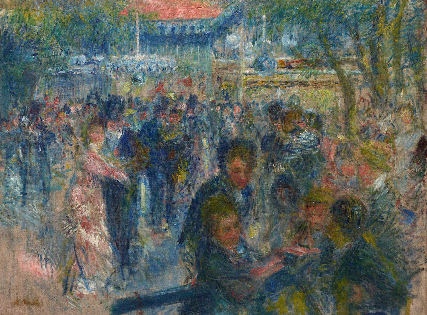 Pierre-Auguste Renoir, Étude pour Le Moulin de la Galette (1875-1876 ; huile sur toile, 85 x 65 cm ; Charlottenlund, Ordrupgaard)