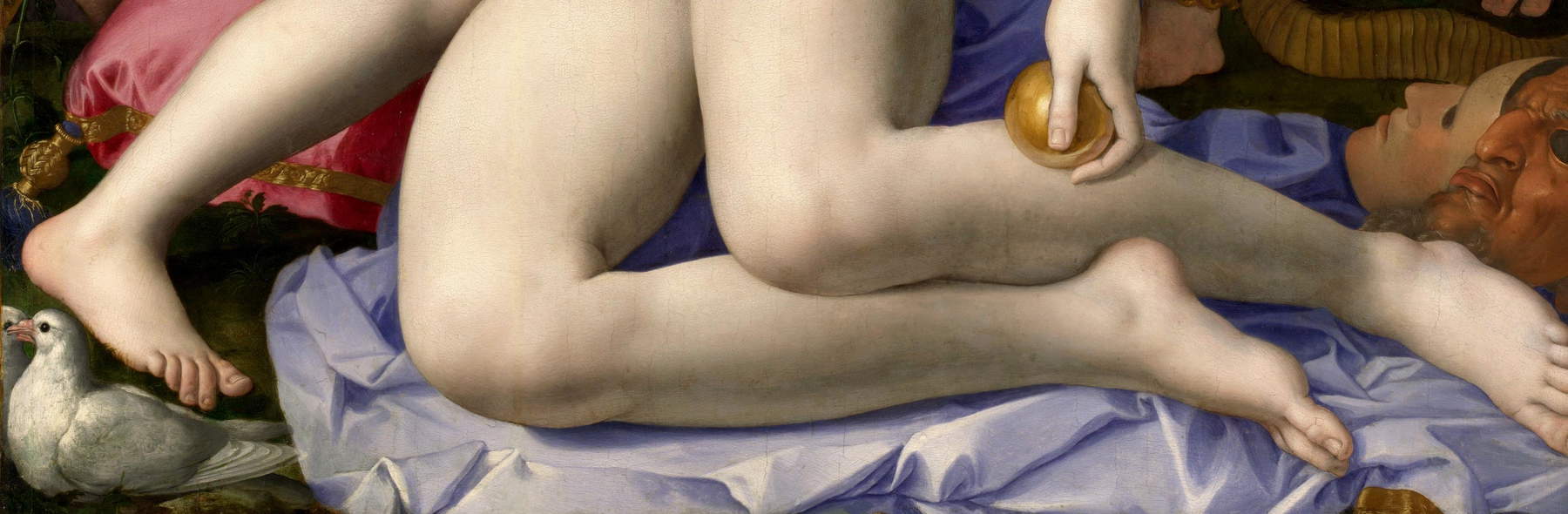 Les jambes de Vénus, la colombe, la pomme Les jambes de Vénus, la colombe, la pomme