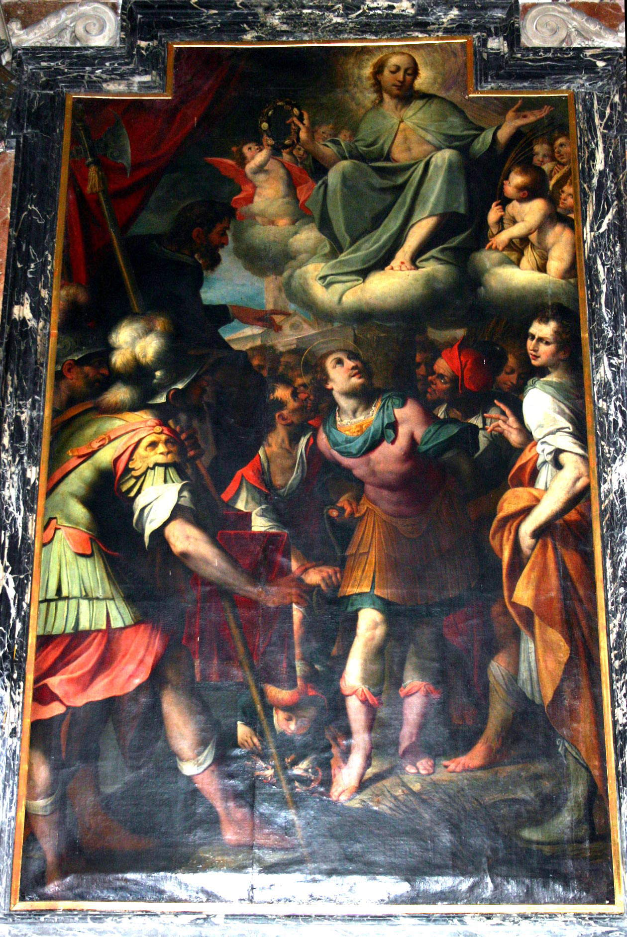 Camillo Procaccini, Martirio de San Teodoro (c. 1595; óleo sobre lienzo, 322 x 190 cm; Milán, Santo Stefano Maggiore) Camillo Procaccini, Martirio de San Teodoro (c. 1595; óleo sobre lienzo, 322 x 190 cm; Milán, Santo Stefano Maggiore)