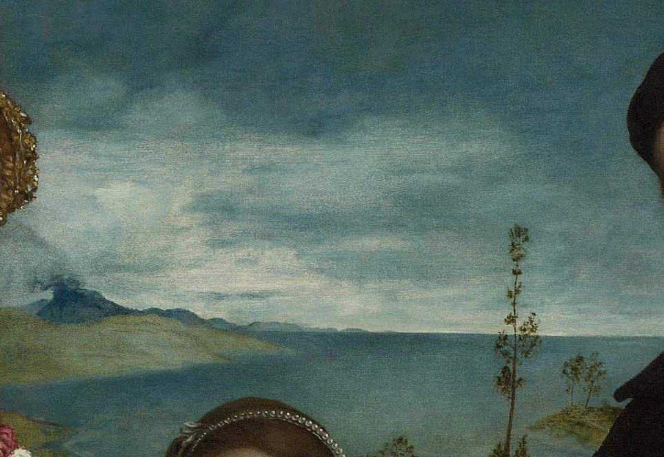 Lorenzo Lotto, Ritratto di Giovanni della Volta con moglie e figli, dettaglio Lorenzo Lotto, Ritratto di Giovanni della Volta con moglie e figli, dettaglio