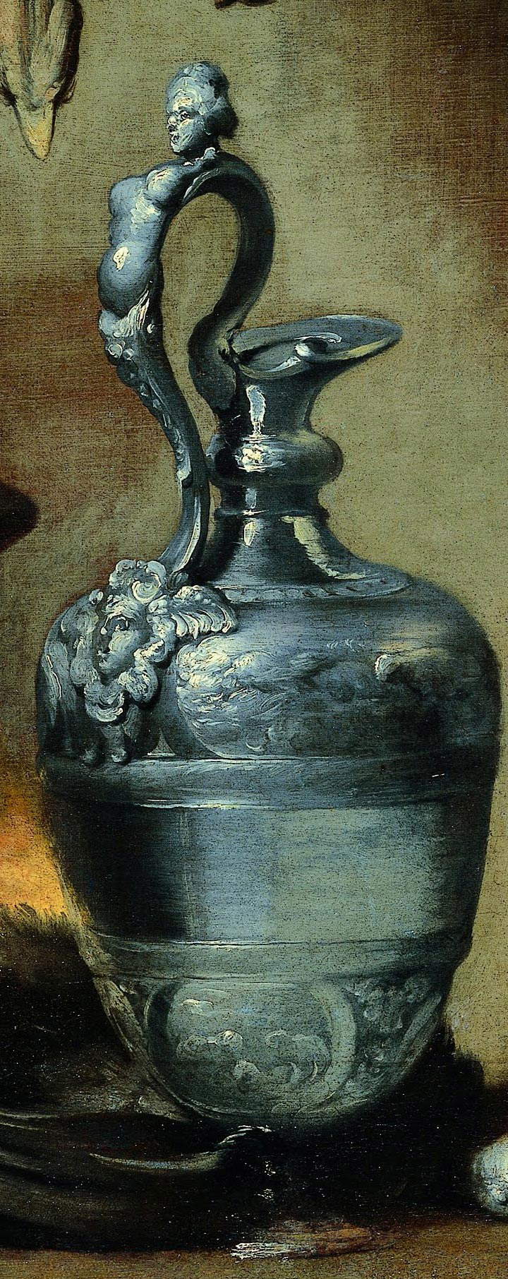 Bernardo Strozzi, Der Koch, Detail des Spenglers Bernardo Strozzi, Der Koch, Detail des Spenglers