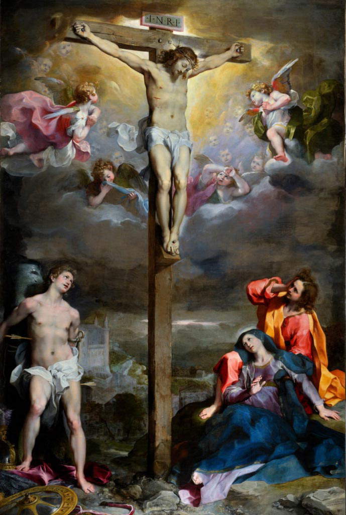 Federico Barocci, Kreuzigung (1596; Öl auf Leinwand, 500 x 318,5 cm; Genua, Kathedrale von San Lorenzo) Federico Barocci, Kreuzigung (1596; Öl auf Leinwand, 500 x 318,5 cm; Genua, Kathedrale von San Lorenzo)