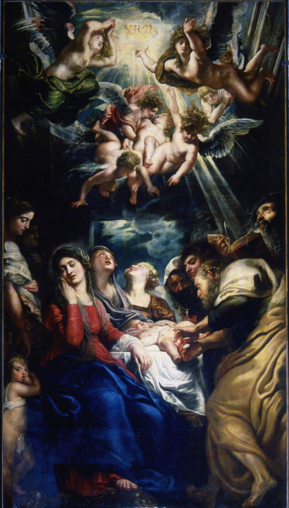 Peter Paul Rubens, Beschneidung (1605; Öl auf Leinwand, 400 x 225 cm; Genua, Kirche der heiligen Ambrosius und Andreas) Peter Paul Rubens, Beschneidung (1605; Öl auf Leinwand, 400 x 225 cm; Genua, Kirche der heiligen Ambrosius und Andreas)