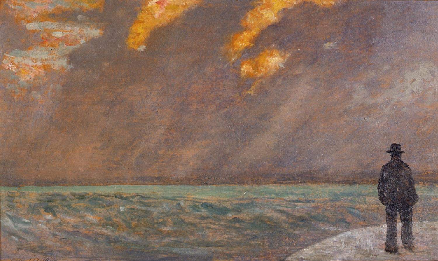 quadri famosi tramonto sul mare e spiaggia