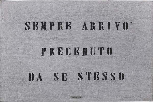 Vincenzo Agnetti, Portrait d'un acteur Vincenzo Agnetti, Portrait d'un acteur