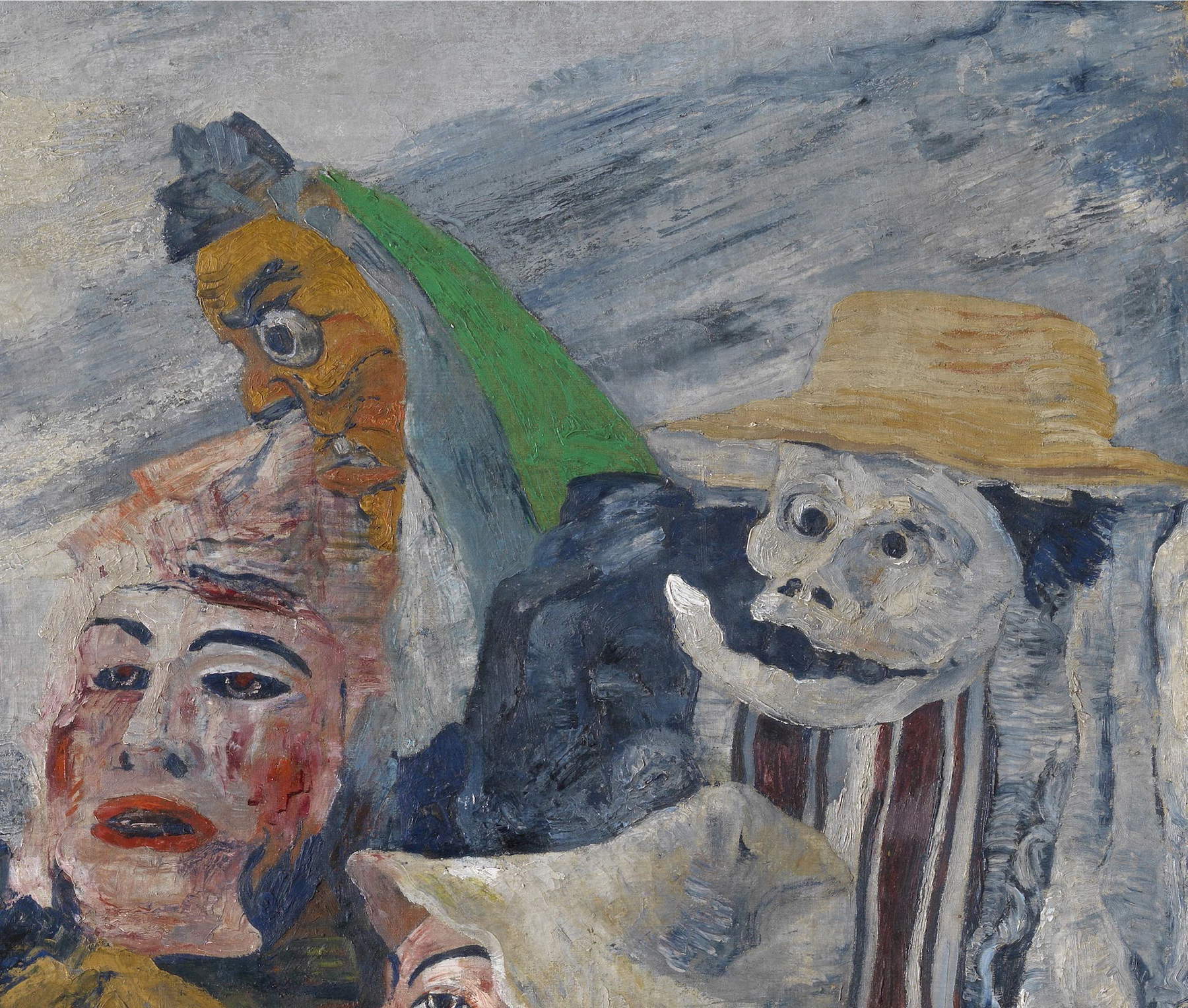 James Ensor, The Intrigue, detail James Ensor, The Intrigue, detail