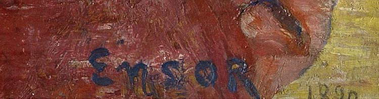 James Ensor, The Intrigue, detail James Ensor, The Intrigue, detail