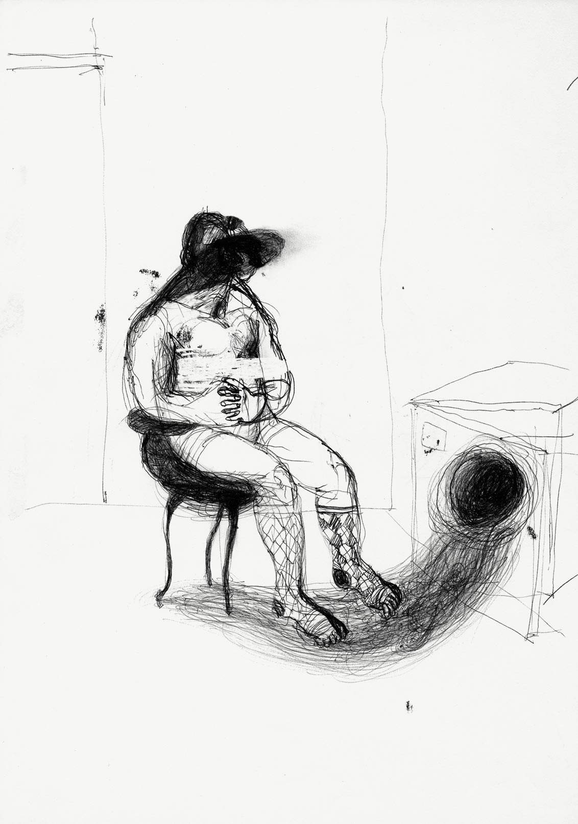 Riccardo Gemma, Figure (2013 ; biros, 29,7 x 21 cm) Riccardo Gemma, Figure (2013 ; biros, 29,7 x 21 cm)