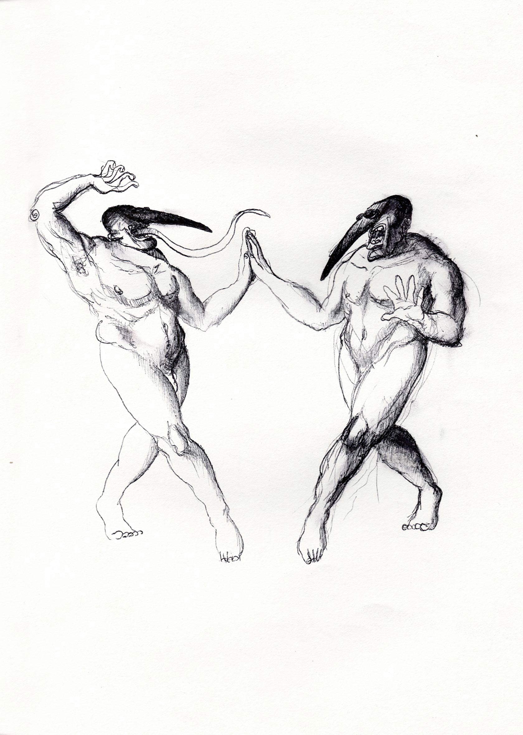 Riccardo Gemma, Figurines (1998 ; biros, 29,7 x 21 cm) Riccardo Gemma, Figurines (1998 ; biros, 29,7 x 21 cm)