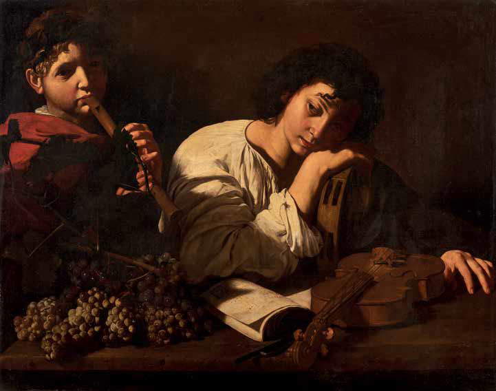 Bartolomeo Cavarozzi, Lamento di Aminta (olio su tela, 78 × 102,5 cm; Collezione privata) Bartolomeo Cavarozzi, Lamento di Aminta (olio su tela, 78 × 102,5 cm; Collezione privata)
