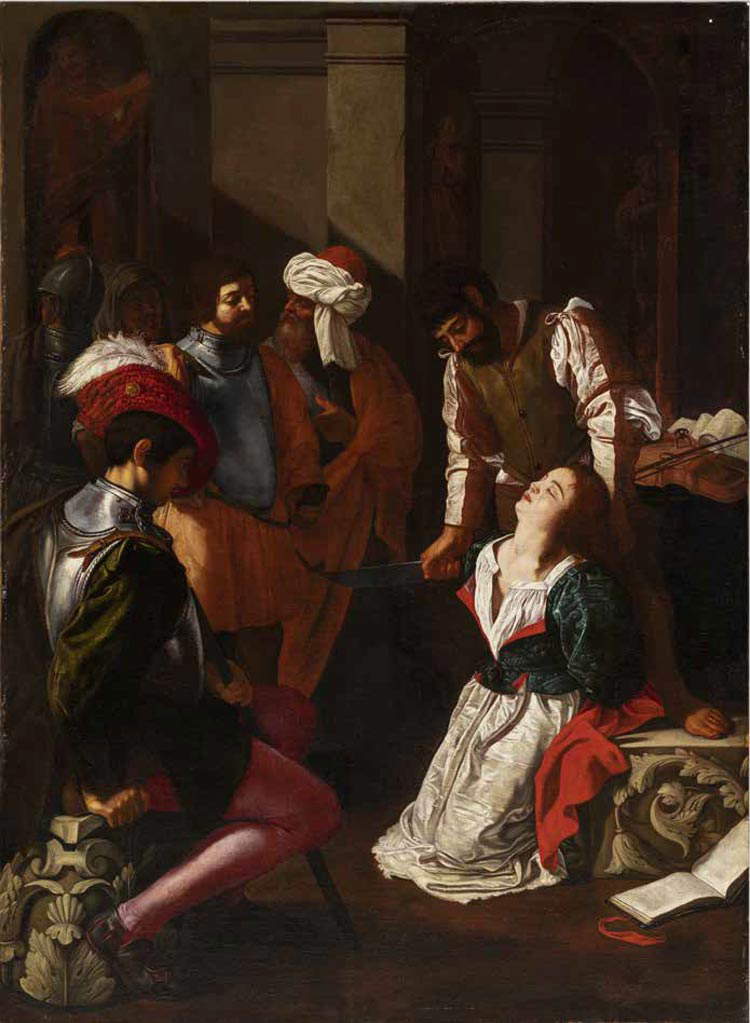 Pedro Núñez del Valle, Martirio di santa Cecilia (olio su tela, 158,5 × 123 cm; Ville d’Aix-en-Provence, Musée Granet) Pedro Núñez del Valle, Martirio di santa Cecilia (olio su tela, 158,5 × 123 cm; Ville d’Aix-en-Provence, Musée Granet)