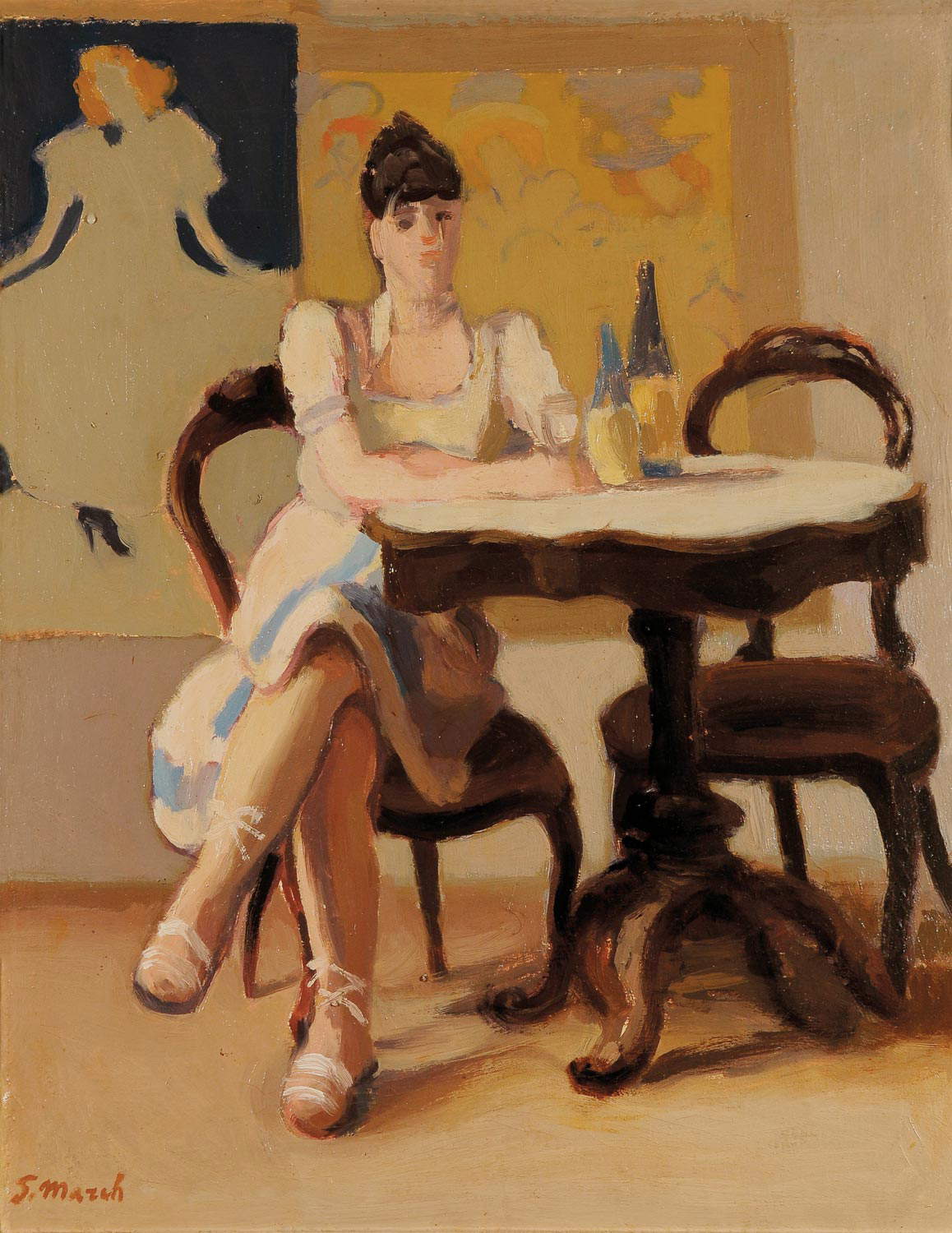 Giovanni March, En el bar (c. 1929; óleo sobre lienzo, 65x52 cm; Colección particular) Giovanni March, En el bar (c. 1929; óleo sobre lienzo, 65x52 cm; Colección particular)