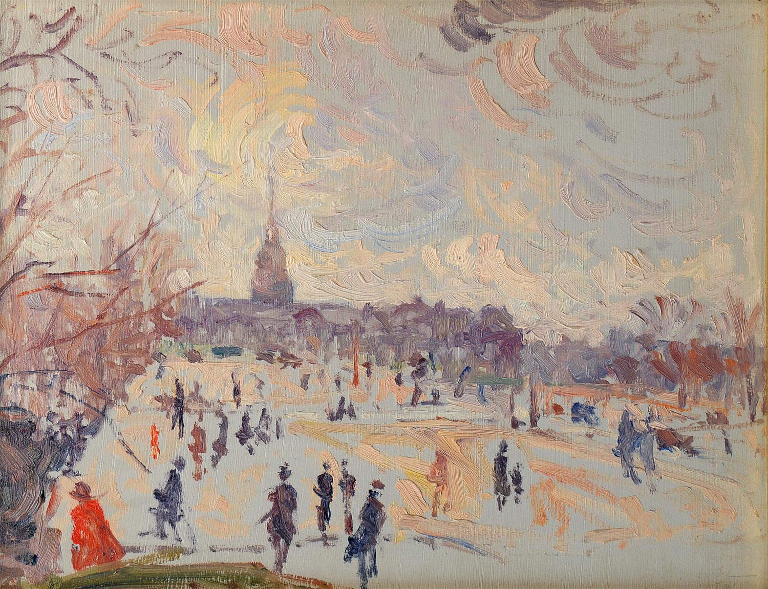 Giovanni March, Impresión - París (1930; óleo sobre cartón, 27x35 cm; Colección particular) Giovanni March, Impresión - París (1930; óleo sobre cartón, 27x35 cm; Colección particular)
