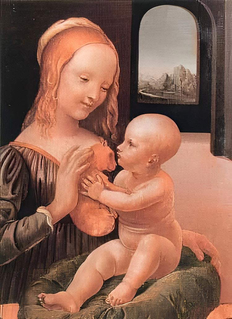 Un'immagine dell'opera di Tubino, oggi in collezione privata Un'immagine dell'opera di Tubino, oggi in collezione privata