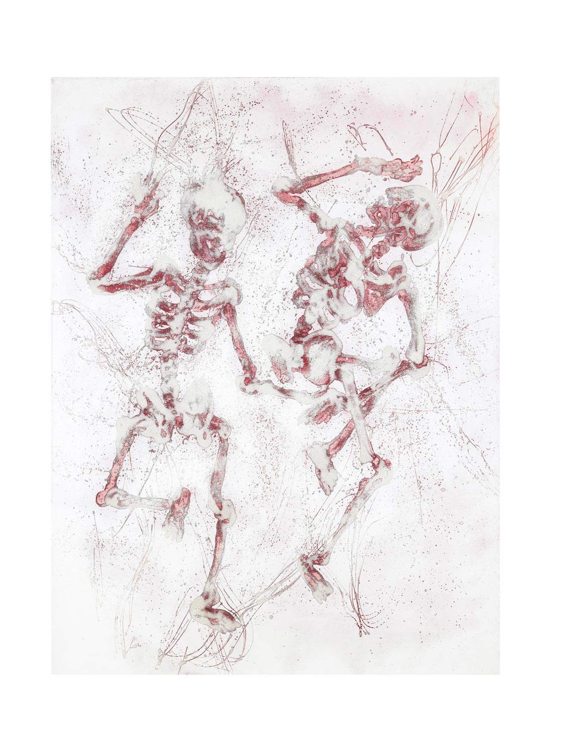 Nicola Bolla, Sans titre (pigments et paillettes sur papier) Nicola Bolla, Sans titre (pigments et paillettes sur papier)